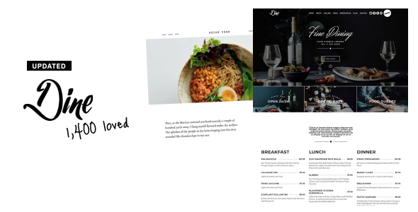 Dine – Elegant Restaurant WordPress Theme