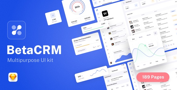 BetaCRM – UI Kit for SaaS Admin Dashboards