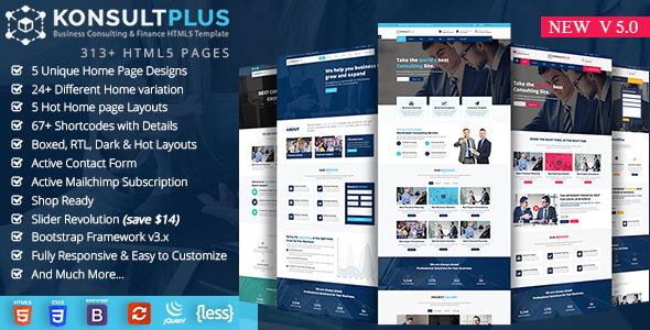 Consult plus – Consulting Business HTML Template