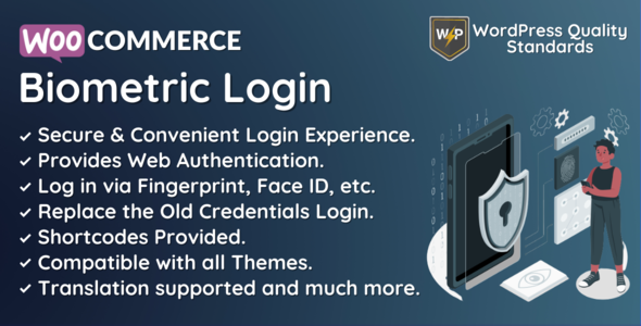 WooCommerce Biometric Login – Fingerprint – Web Authentication (WebAuthn)
