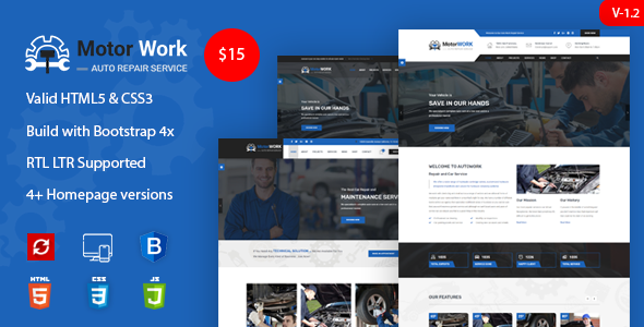 Motor Expert — Auto Mechanic & Car Repair HTML Template