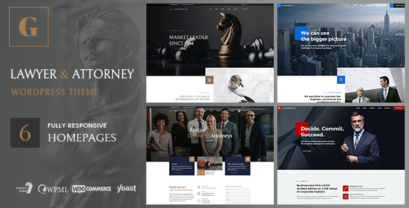 Goldenblatt – Lawyer & Attorney WordPress Theme