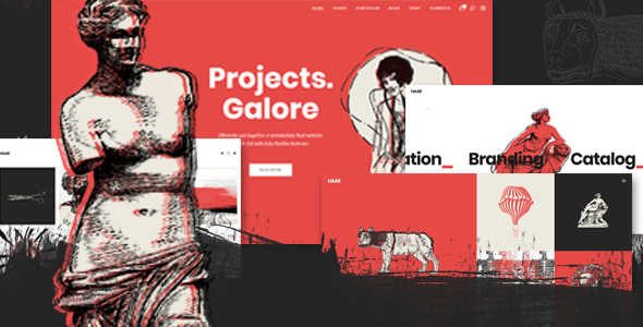 Haar – Portfolio WordPress Theme for Designers, Artists and Illustrators