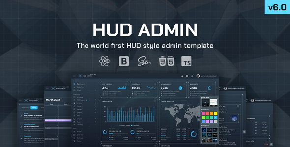 HUD – React 19 Bootstrap Admin Template