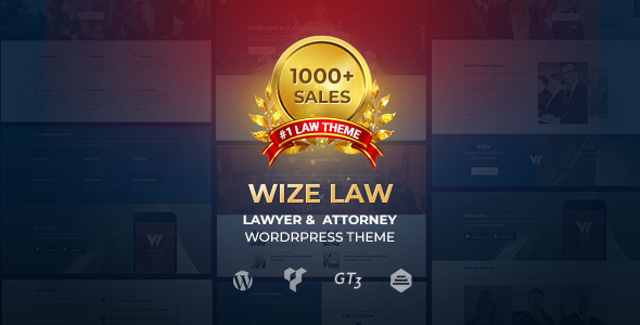 Wize Law – Attorney and Legal Services WordPress Theme