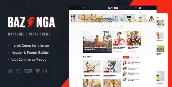 Bazinga – Viral Blog WordPress Theme