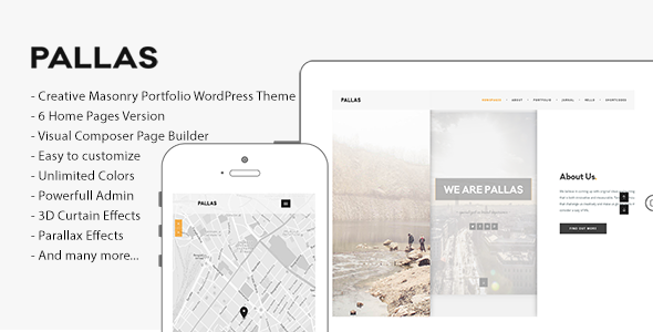 Pallas – Creative Multi-Purpose WordPress Theme