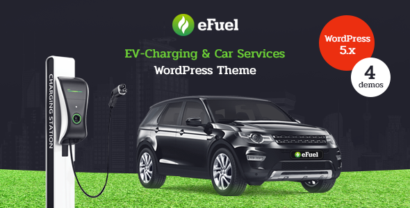 Efuel – Electric Car Rental & EV Charging WordPress Theme