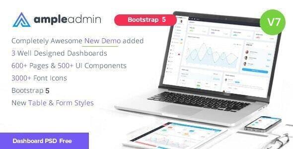 Ample Admin – Ultimate Dashboard Template