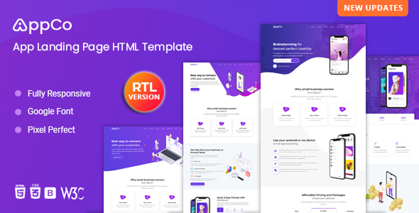 AppCo – App Landing Page Template
