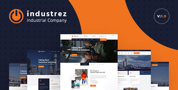 Industrez – Factory & Industrial Business HTML Template
