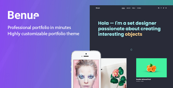 Benue – Creative Portfolio WordPress Theme
