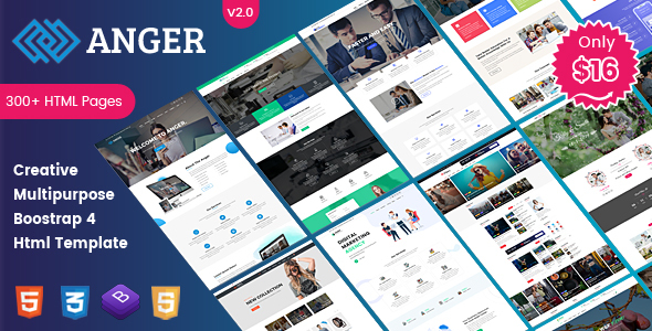 Anger Multipurpose – Creative Agency, Digital Marketing and Portfolio Multi-Purpose Template