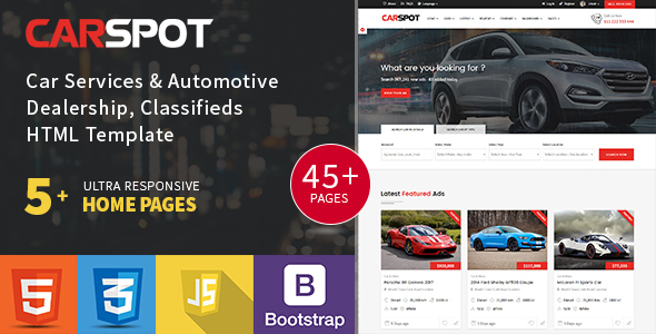 Modern Classified – Ad Listing – Car Services – Inventory – Marketplace Template – Carspot