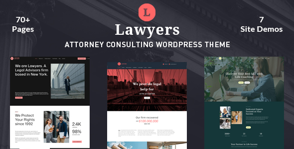 Lawyers – Attorney Consulting WordPress Theme